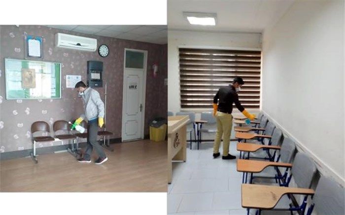 مراکز آموزشی کانون زبان ایران در برابر ویروس کرونا ضدعفونی شدند