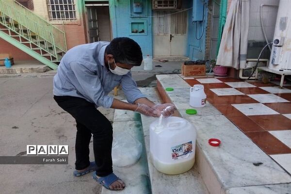 گندزدایی دبیرستان تشکیلاتی دخترانه پاینده در اهواز