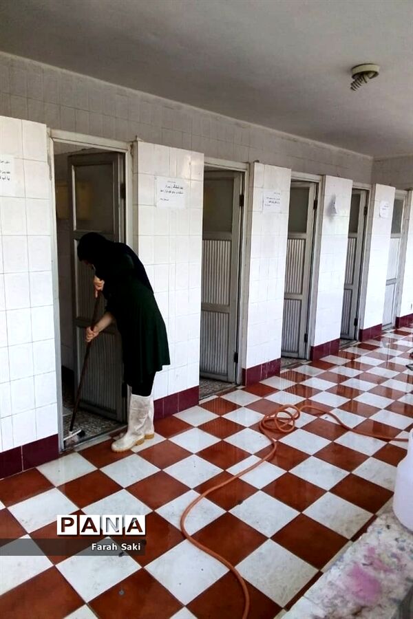 گندزدایی دبیرستان تشکیلاتی دخترانه پاینده در اهواز