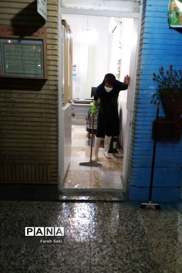 گندزدایی دبیرستان تشکیلاتی دخترانه پاینده در اهواز