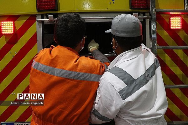 عملیات ضد عفونی مراکز خدماتی جزیره کیش