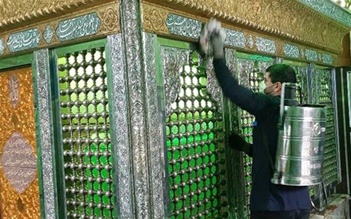 بقاع و امامزادگان شاخص مازندران ضدعفونی شدند