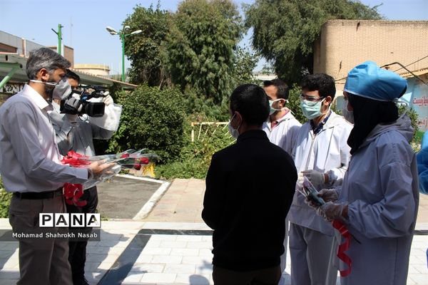 پرستاران بیمارستان رازی اهواز در خط مقدم مبارزه با کرونا ویروس