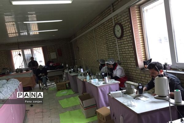 راه اندازی فاز اول تولید ماسک استاندارد در زنجان توسط نیروهای داوطلب