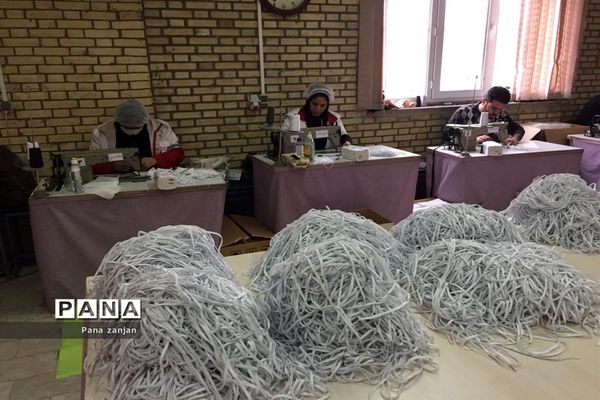 راه اندازی فاز اول تولید ماسک استاندارد در زنجان توسط نیروهای داوطلب