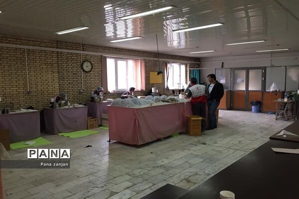 راه اندازی فاز اول تولید ماسک استاندارد در زنجان توسط نیروهای داوطلب