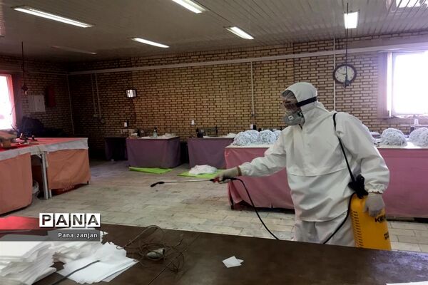 راه اندازی فاز اول تولید ماسک استاندارد در زنجان توسط نیروهای داوطلب