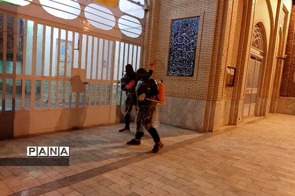 ضدعفونی معابر عمومی ابرکوه