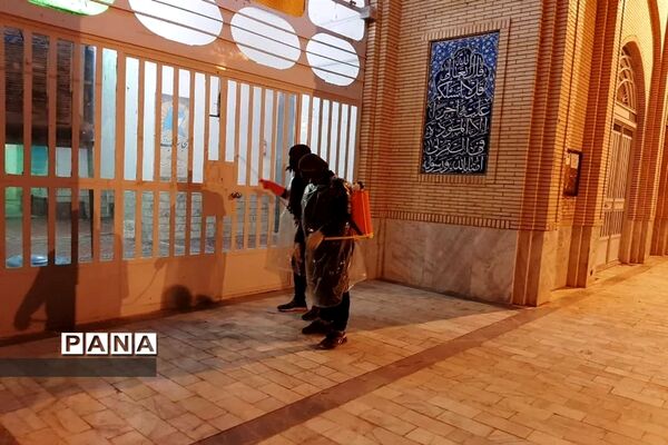 ضدعفونی معابر عمومی ابرکوه