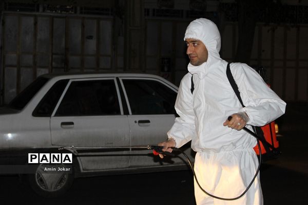 ضد عفونی محله برآفتاب و سعدی شیراز توسط فرهنگیان