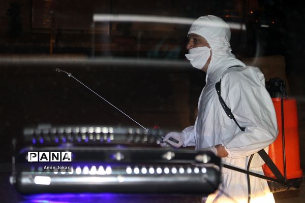 ضد عفونی محله برآفتاب و سعدی شیراز توسط فرهنگیان