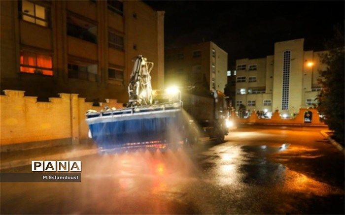 ضدعفونی شهر اصفهان با روزانه 100 هزار لیتر ضدعفونی کننده