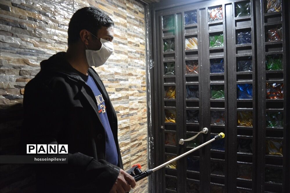 ضدعفونی معابر و سطح شهر در بیرجند