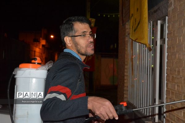 ضدعفونی معابر و سطح شهر در بیرجند