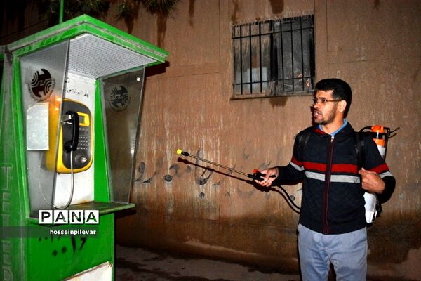 ضدعفونی معابر و سطح شهر در بیرجند