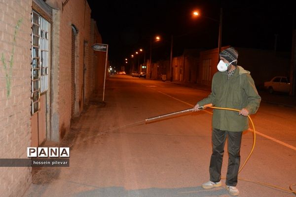 ضدعفونی معابر و سطح شهرستان خوسف