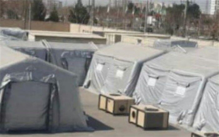 برپایی نقاهتگاه بیماران کرونایی در محل ستاد مدیریت بحران شهرداری اسلامشهر