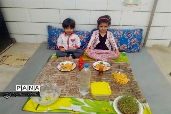 سیزده بدر دانش آموزان شهرستان امیدیه در خانه هایشان
