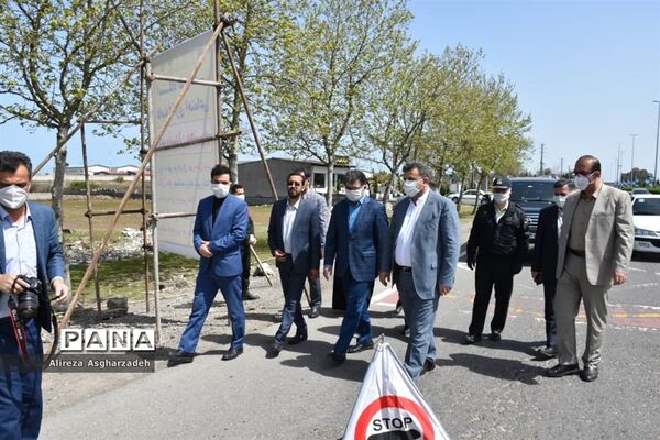 بازدید استاندار مازندران از ورودی‌های بابل، بابلسر و فریدونکنار
