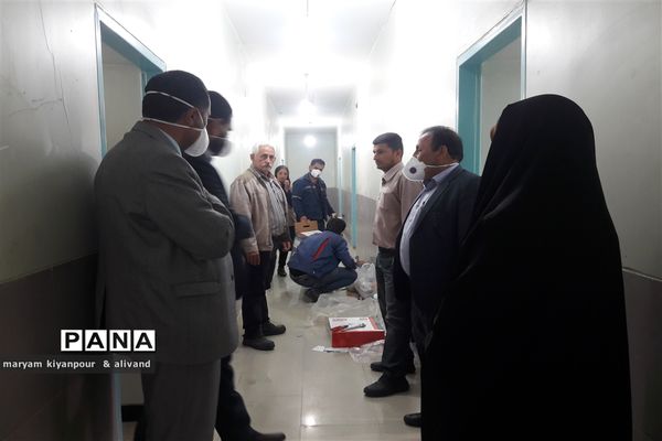 بازدیدسرپرست آموزش و پرورش شهرستان مسجدسلیمان از ستادهای مردم نهاد