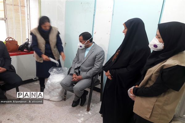 بازدیدسرپرست آموزش و پرورش شهرستان مسجدسلیمان از ستادهای مردم نهاد