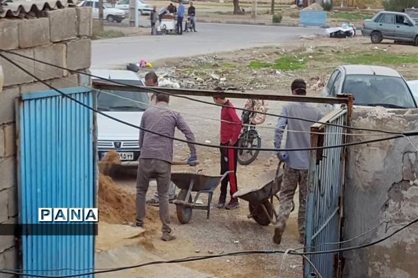 فعالیت مردمی گروه جهادی جهادگران انقلابی شهرستان امیدیه