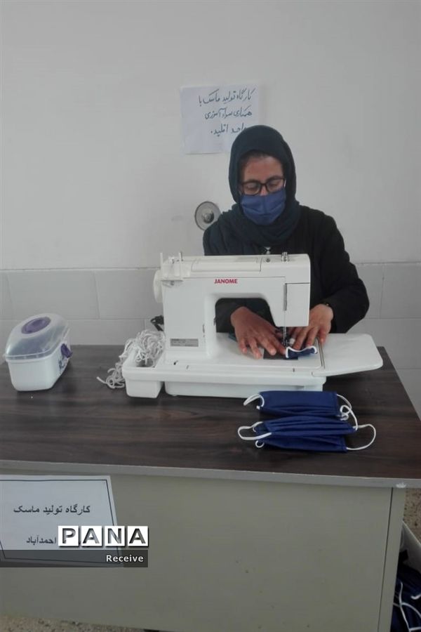 تولید ماسک و محلول ضدعفونی در مدارس فارس
