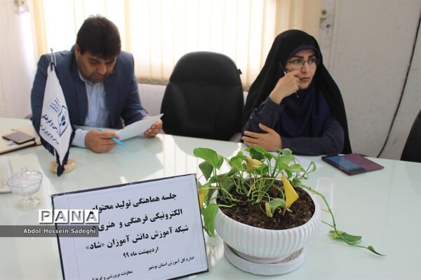 جلسه هماهنگی تولید محتوای الکترونیکی فرهنگی و هنری آموزش و پرورش استان بوشهر