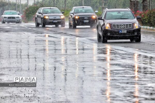 طراوت بهاری باران در روزهای کرونایی کیش