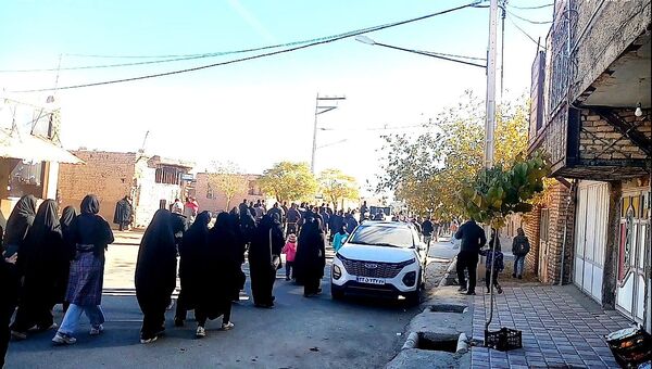 برپایی هیئت حسینی به مناسبت شهادت حضرت زهرا در روستای ارغا