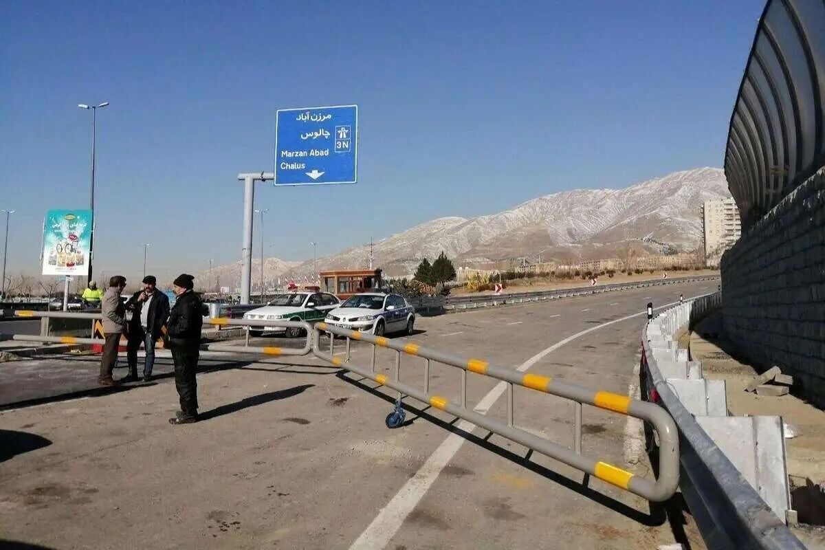 محور چالوس از فردا مسدود می‌شود