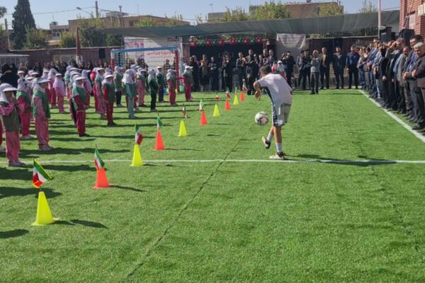 افتتاح ۱۱پروژه ورزشی ؛ طرح میدان همدلی در آباده