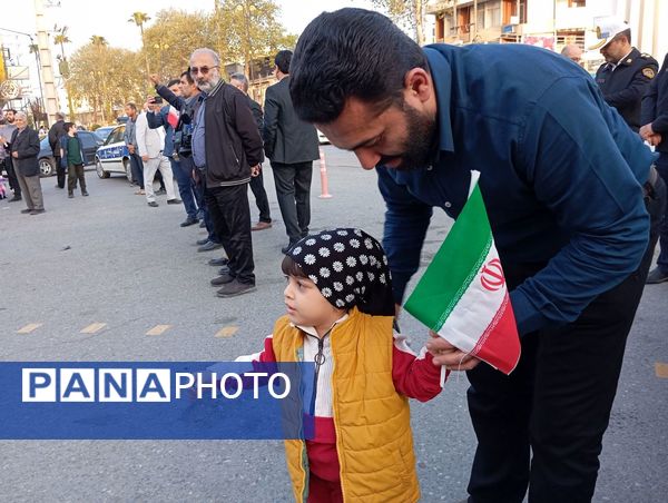 تجمع مردم شهرستان نور در حمایت از عملیات وعده صادق