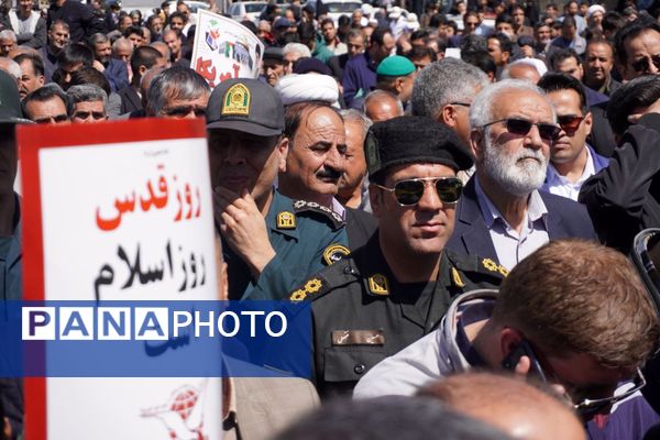 طنین فریاد قدس در خیابان‌های تربت حیدریه 