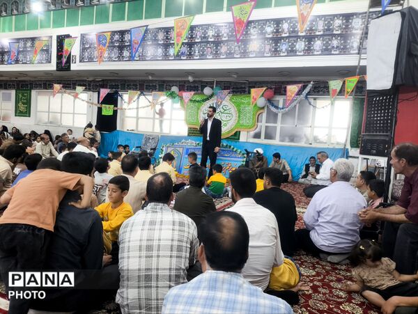 جشن باشکوه عید غدیر با حضور پرشور مردم در حسینیه حیدری فدافن 
