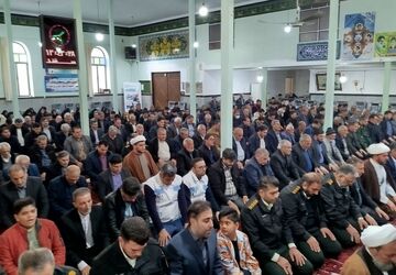 گزارشی از نماز جمعه شهرستان هوراند 