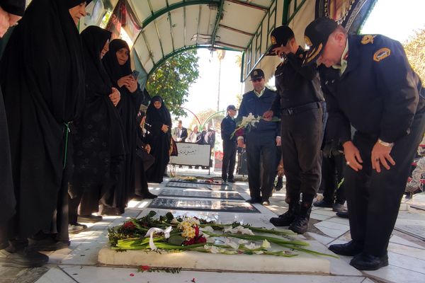 سومین سالگرد شهید علی‌اکبر رنجبر در گلزار شهدای شیراز