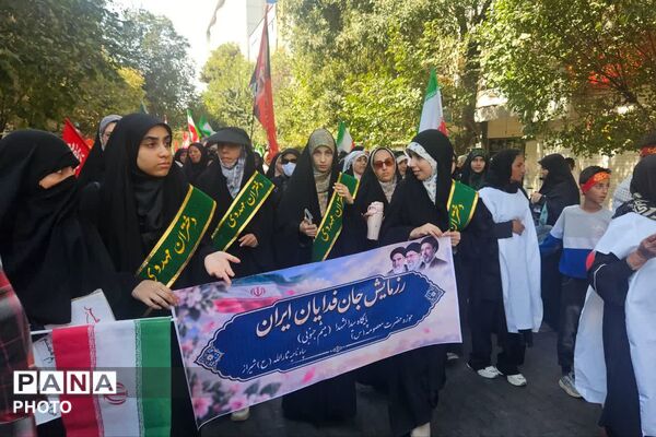 راهپیمایی جان‌فدایان ایران در شیراز - 2