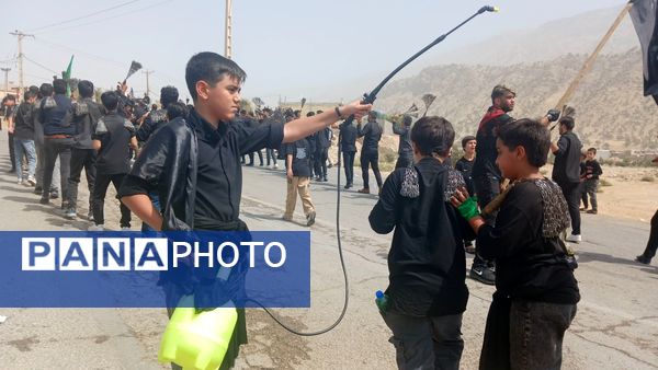 مراسم عاشورای حسینی در گلزار شهدای شهرستان لنده