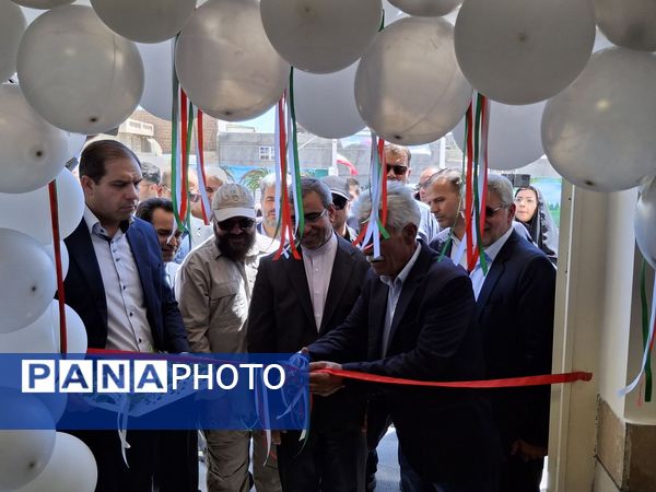 آیین افتتاح مدرسه شش کلاسه مرحوم کاووسی شهرستان خلیل‌آباد 