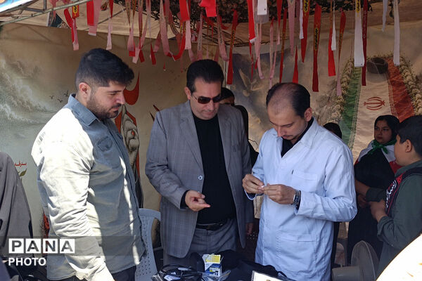 آموزش و پرورش خراسان شمالی در کنار زائران؛ از مشاوره تا خدمات سلامت در موکب باباامان
