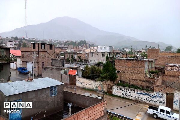 باران بهشتی، رنگین کمان زیبا و نسیم باطراوت بهاری هدیه اردیبهشت ماه در شهر بار