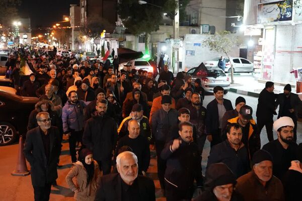 تجمع سوگواران رهبر شهید انقلاب و محکومیت حملات آمریکایی صهیونی در کهریزک