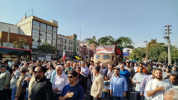 تشییع دو شهید دفاع مقدس در البرز 