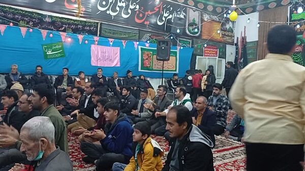 تکیه حسینی غرق در شادی علوی