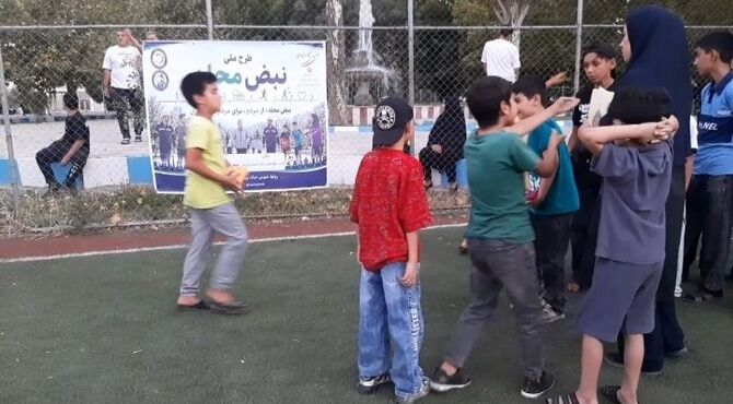مسابقات ورزشی طرح «نبض محله» در پارک شهید سرداریان شازند