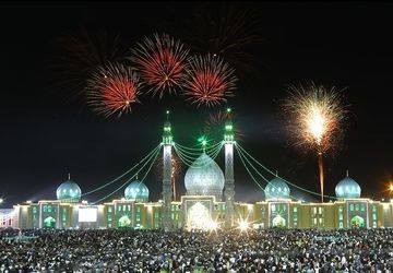 جشن نیمه شعبان با شعار «ایران همیشه جاویدان» در نظرآباد