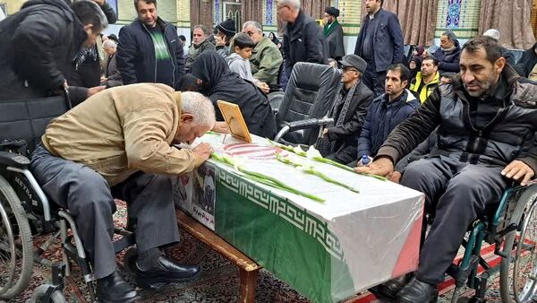 تشییع جانباز شهید دکتر موسی میرشکار در مشهد