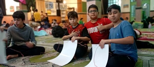 جلوه‌هایی از اعتکاف پسران آشخانه 