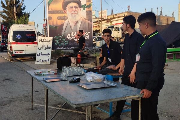 برپایی ایستگاه صلواتی آموزش و پرورش شهرستان سملقان 
